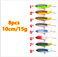 8pcs 10cm15g