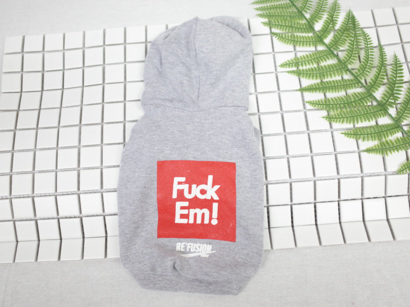 Hooded Pet Summer Vest with Letter Print