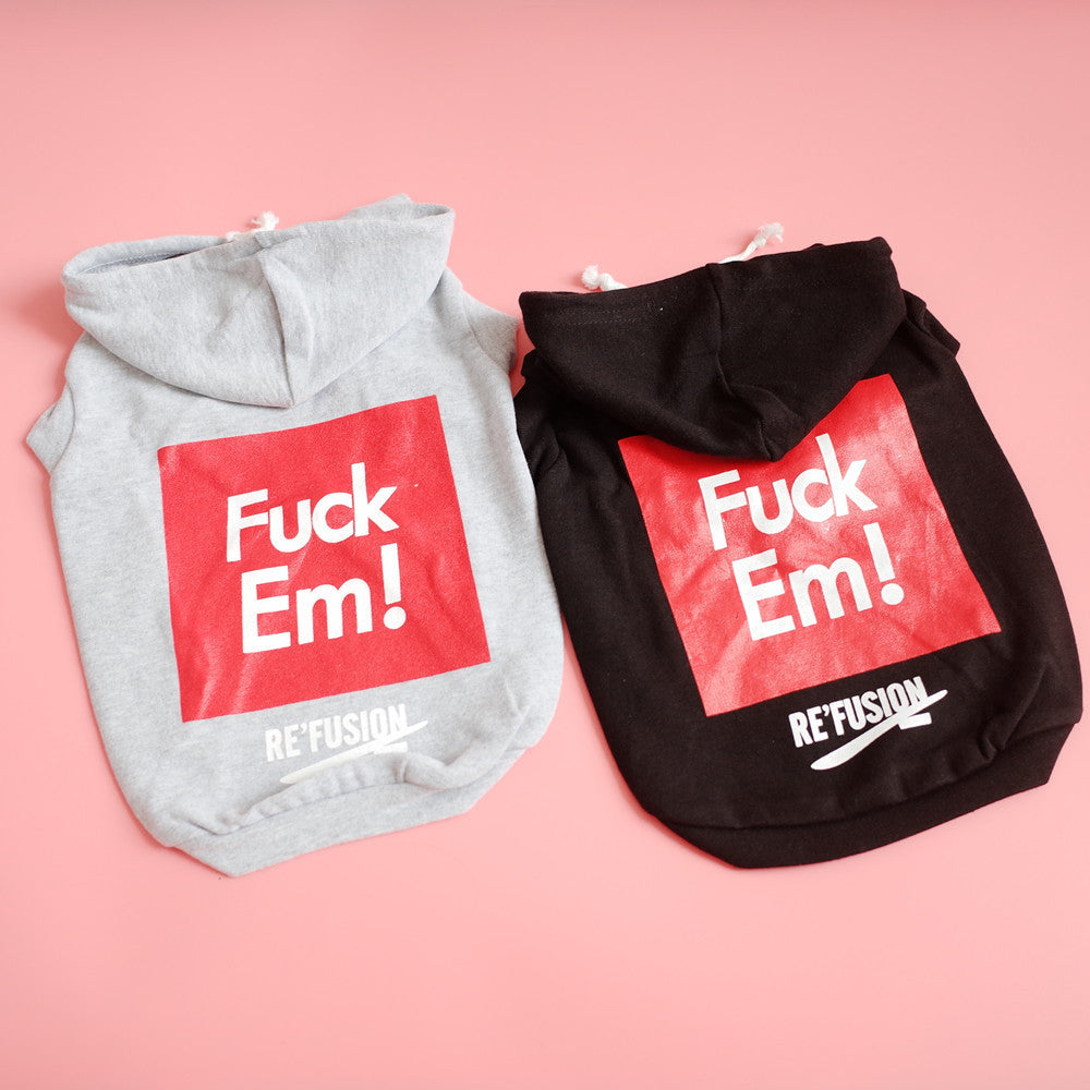 Hooded Pet Summer Vest with Letter Print