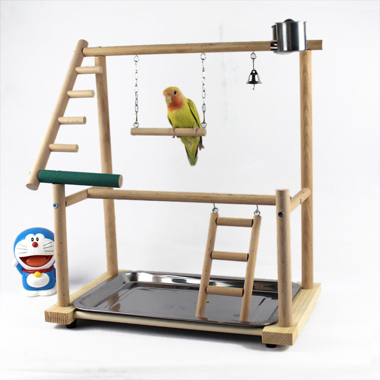 Bird Playground Stand – Desktop Training Toy with Swing, Climbing Ladder, and Cockatiel Play Gym