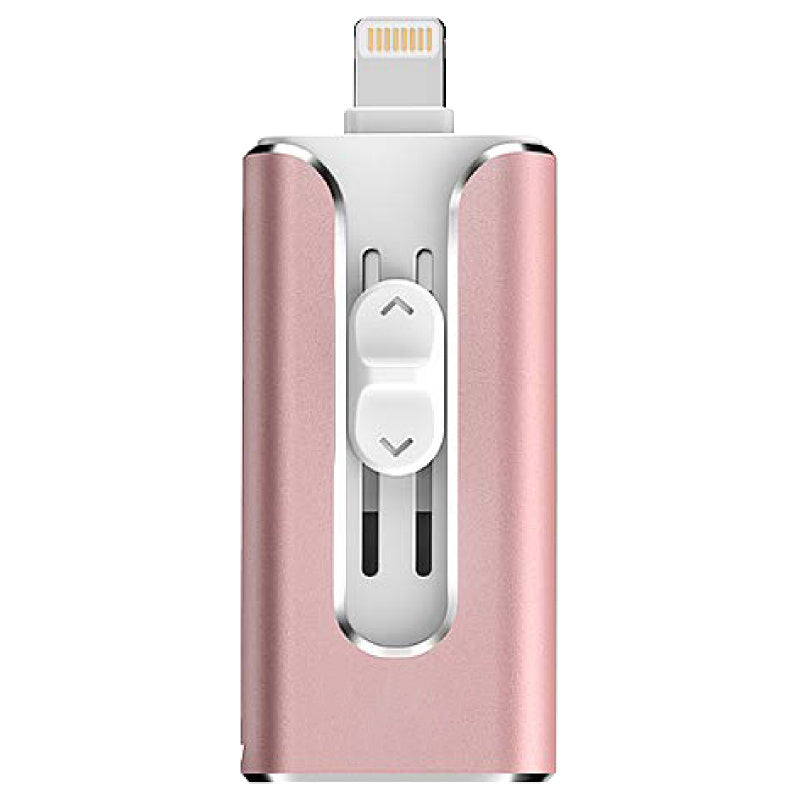3-in-1 OTG Metal USB Flash Drive – USB-C/Micro-USB/USB-A for Android & Computer (64–256GB)