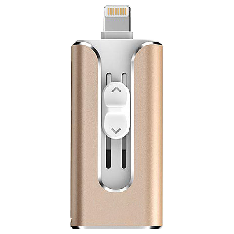 3-in-1 OTG Metal USB Flash Drive – USB-C/Micro-USB/USB-A for Android & Computer (64–256GB)