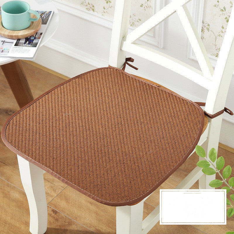 Summer Seat Cushion Ice Silk Non-slip Chair Cushion Office Summer Cool Cushion Student Computer Car Rattan Seat Cushion