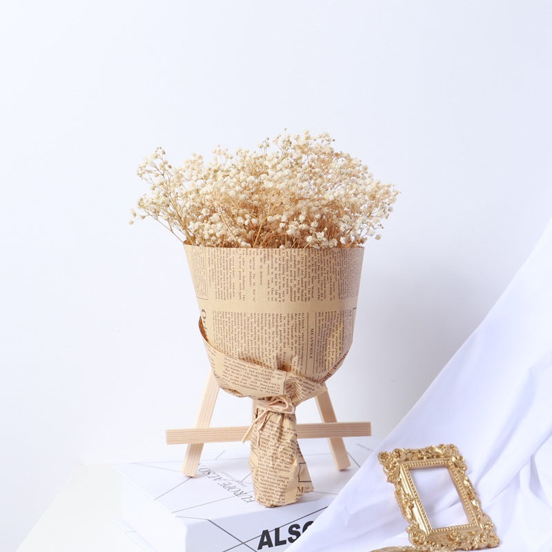 Gypsophila Dried Flower Bouquet – Air-Dried Real Flowers for Home Decor