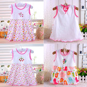 Floral Ruffled Princess Dress Vest Suspender Skirt