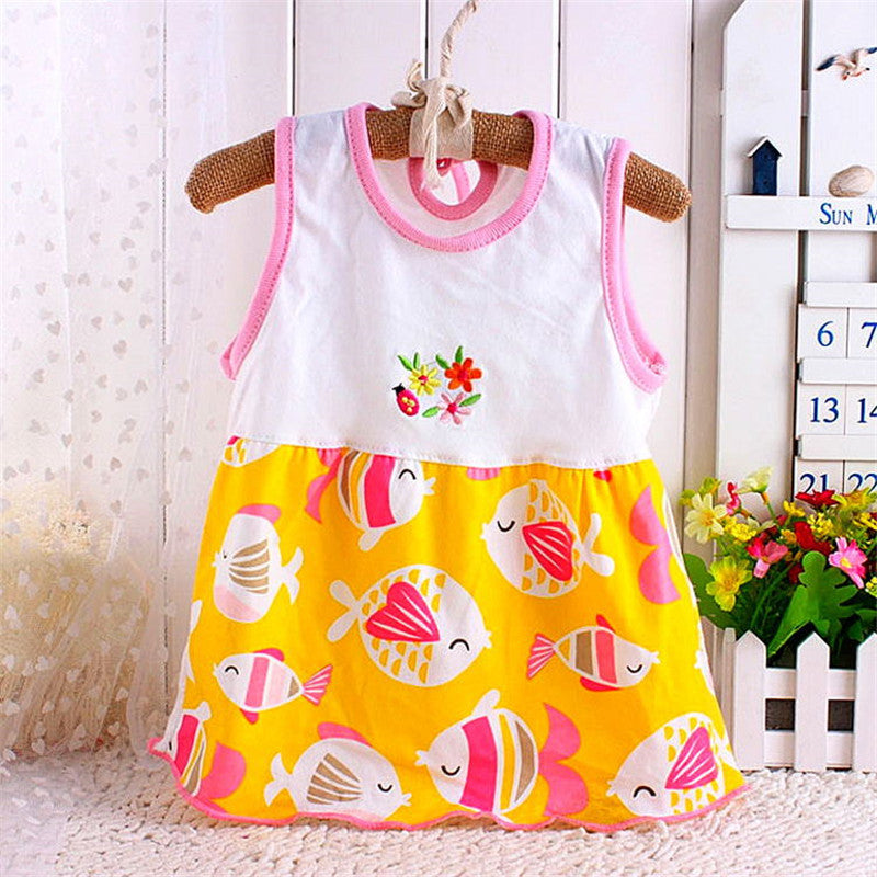 Floral Ruffled Princess Dress Vest Suspender Skirt
