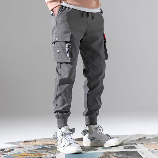 Men’s Cargo Overalls Trousers – All-Match Utility Style Pants
