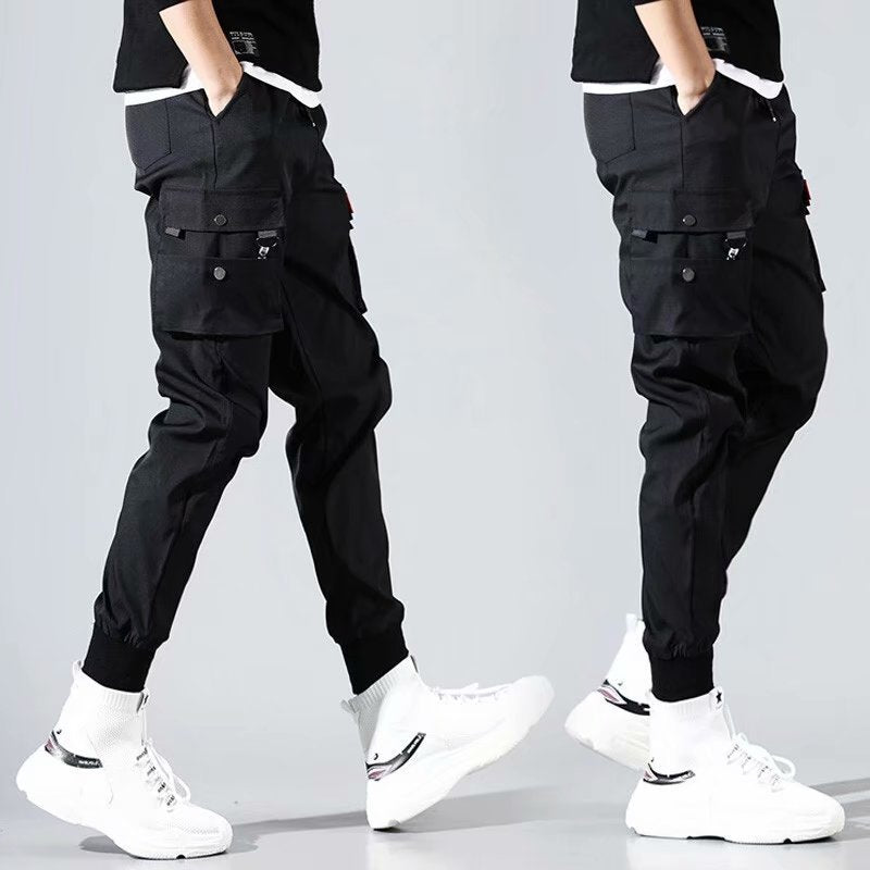 Men’s Cargo Overalls Trousers – All-Match Utility Style Pants