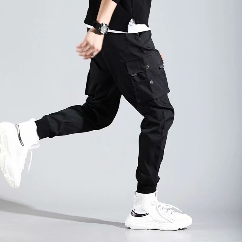 Men’s Cargo Overalls Trousers – All-Match Utility Style Pants