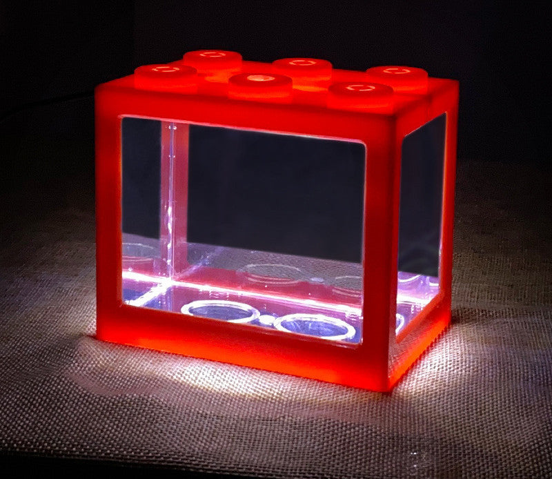 Small Building Block Box Fish Tank Special Fish Tank For Thai Fighting Fish