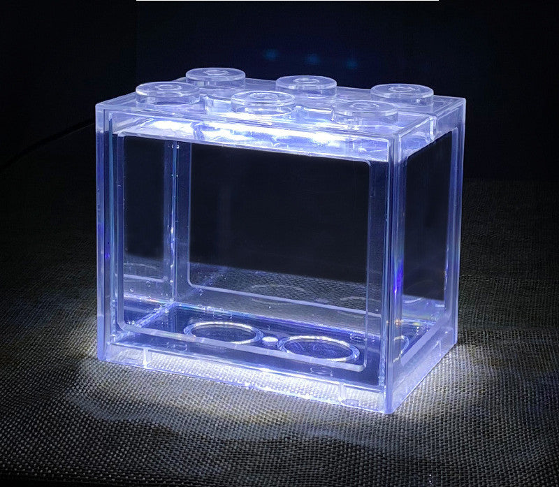 Small Building Block Box Fish Tank Special Fish Tank For Thai Fighting Fish