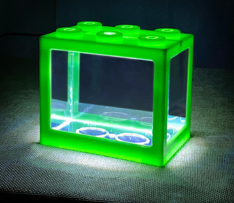 Small Building Block Box Fish Tank Special Fish Tank For Thai Fighting Fish