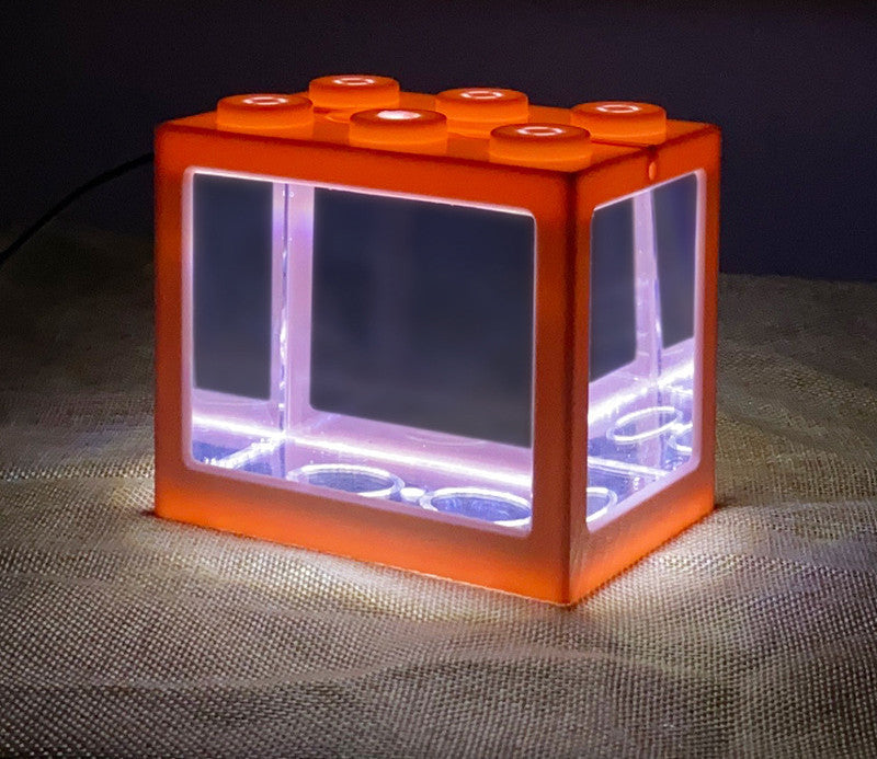 Small Building Block Box Fish Tank Special Fish Tank For Thai Fighting Fish