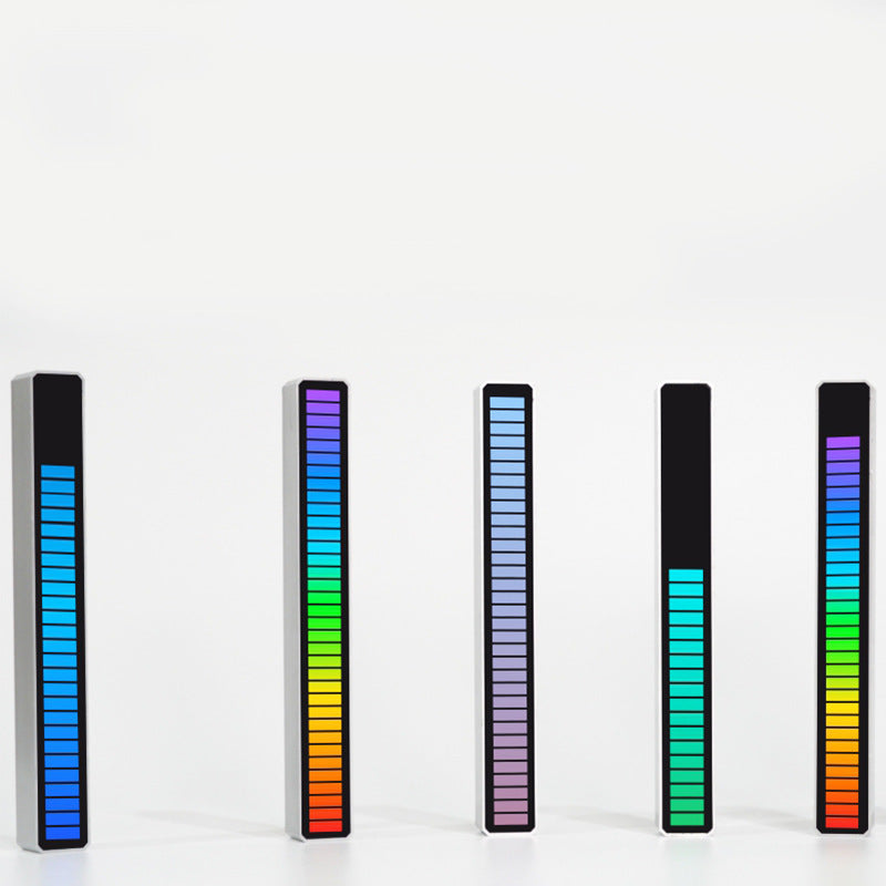 RGB Voice-Activated Music Rhythm Ambient Light with 32 LEDs and 18 Colors, Sound Control Lamp for Car and Home Decoration