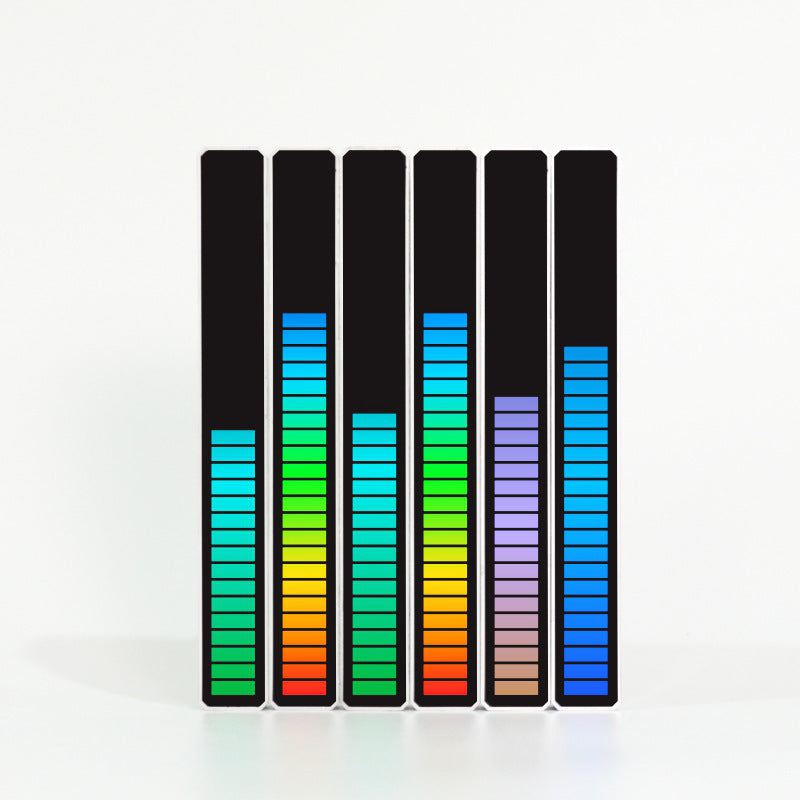 RGB Voice-Activated Music Rhythm Ambient Light with 32 LEDs and 18 Colors, Sound Control Lamp for Car and Home Decoration