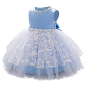 Children's One-year-old Dress Girls Vest Princess Skirt Fluffy Yarn Printing Foreign Trade