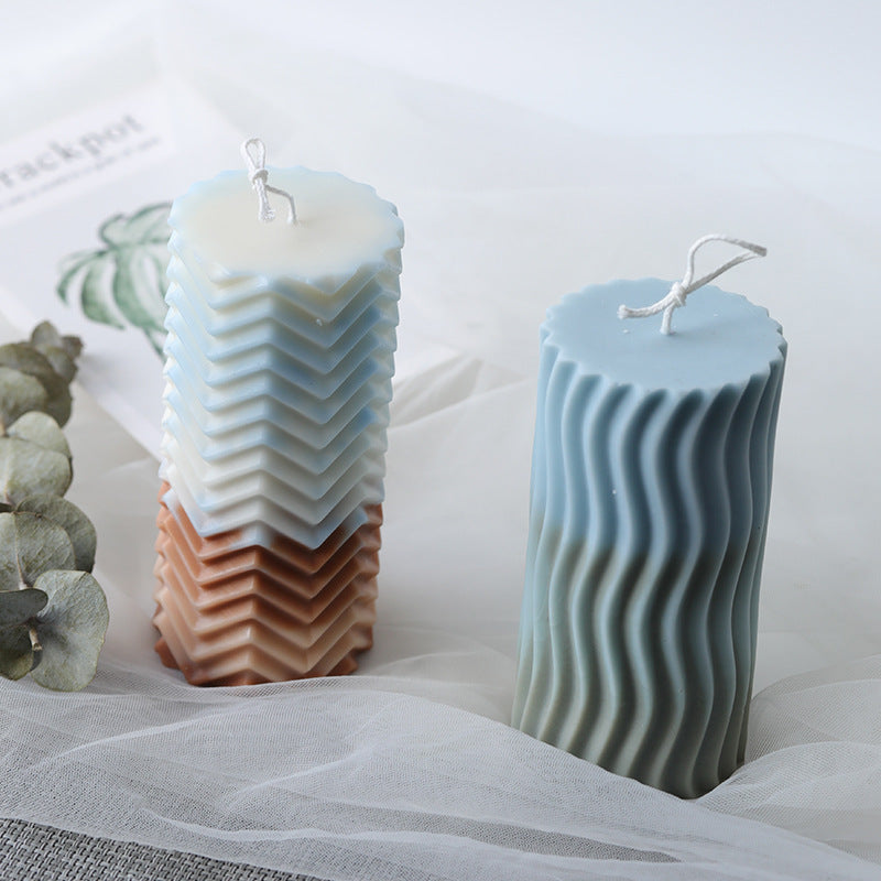 Creative Cylindrical Candle Mold DIY Aromatherapy Soy Wax Beeswax Paraffin Material