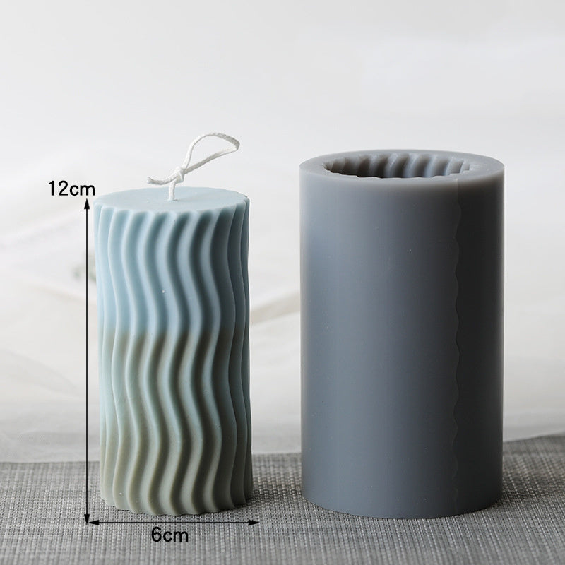 Creative Cylindrical Candle Mold DIY Aromatherapy Soy Wax Beeswax Paraffin Material