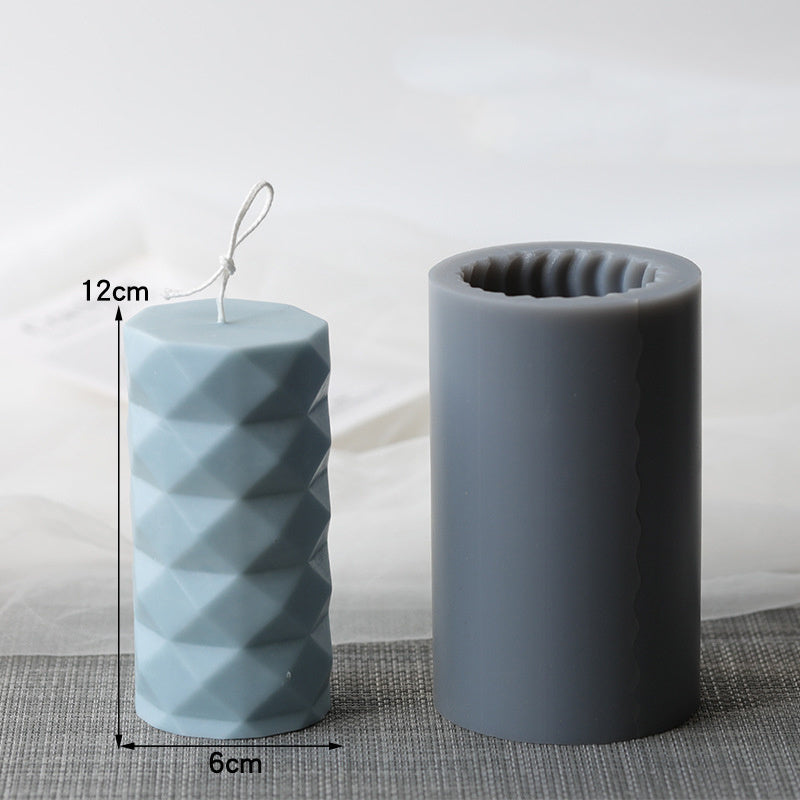 Creative Cylindrical Candle Mold DIY Aromatherapy Soy Wax Beeswax Paraffin Material
