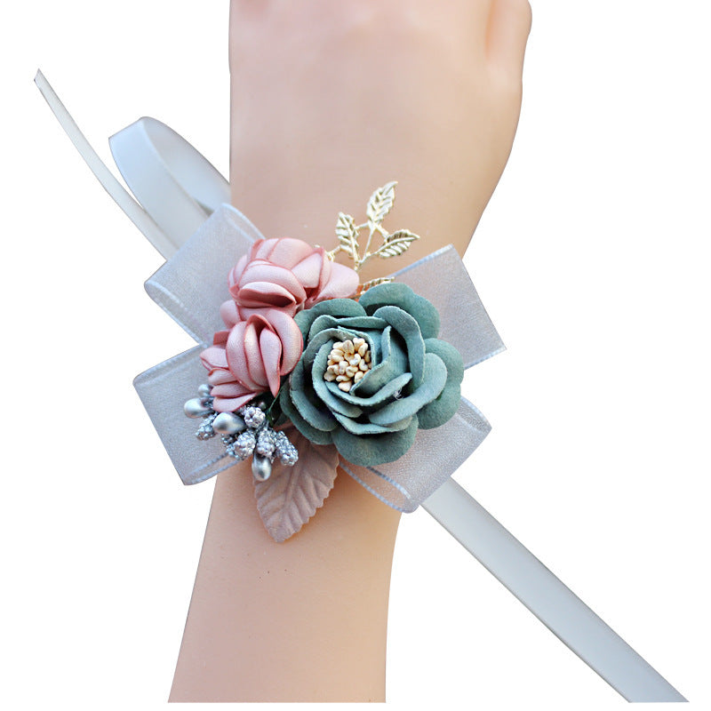 Korean Wedding Simulation Corsage Cloth for Bride's Wrist