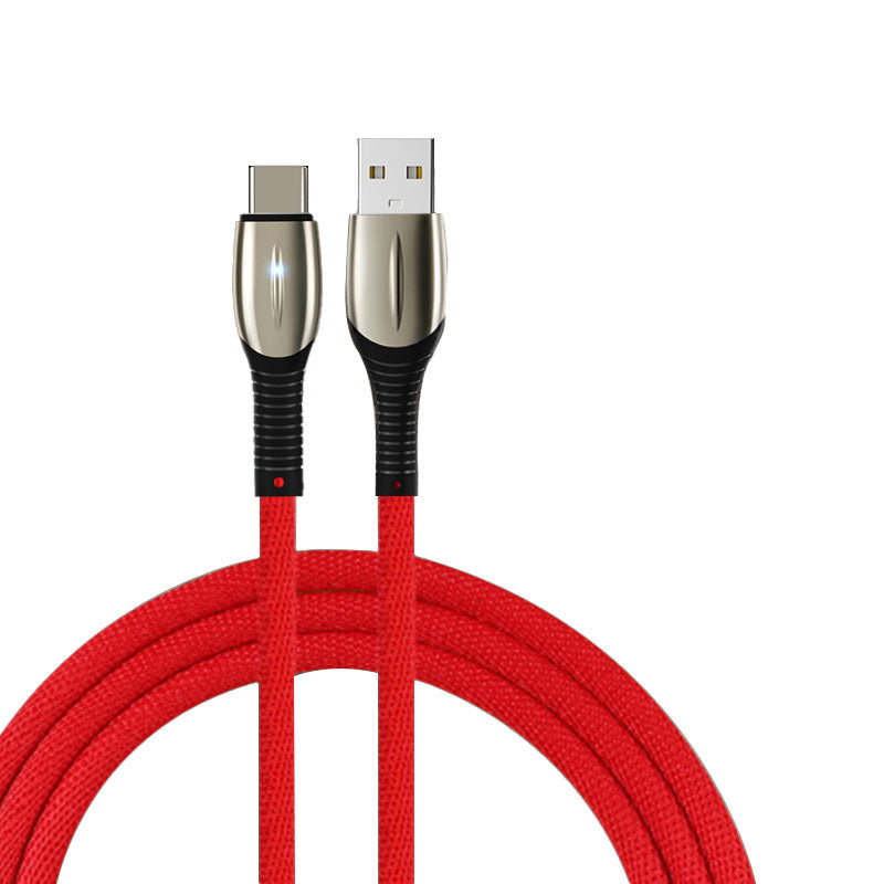 Compatible with Apple , Suitable For Android TYPE-C Apple Mobile Phone Smart With Light USB Huawei Charging Cable