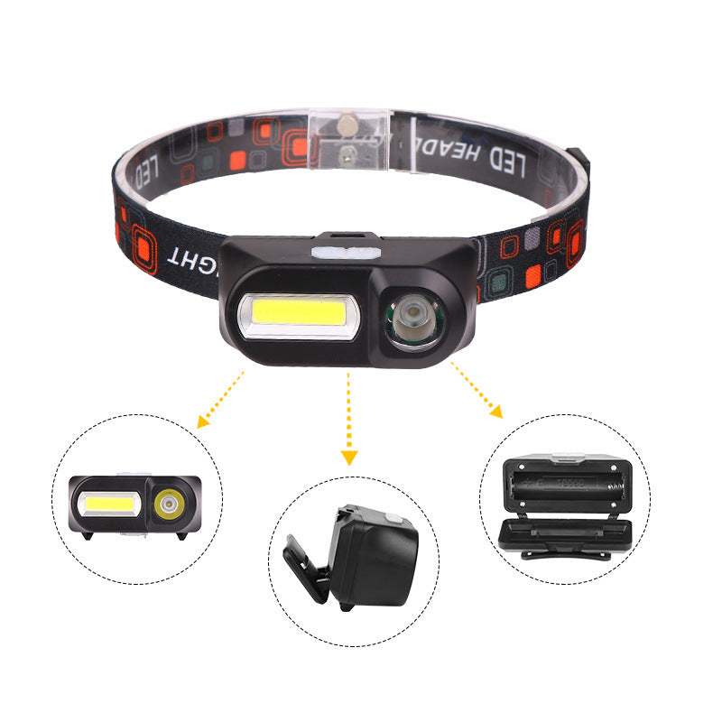 Strong Light Headlights USB Rechargeable Headlights Strong Light Work Lights