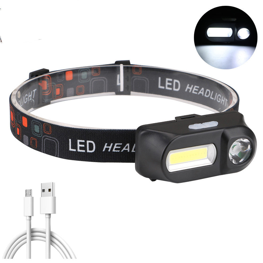 Strong Light Headlights USB Rechargeable Headlights Strong Light Work Lights