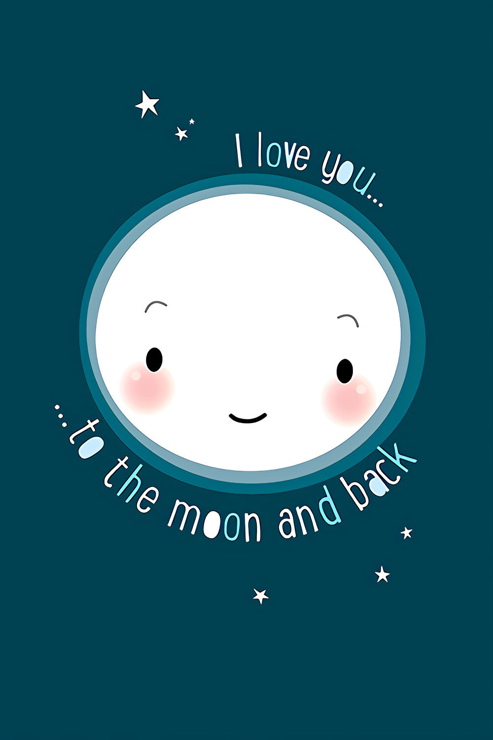 Creative Cartoon Cute Letters English Wall Art Oil Painting Print Mural Print Poster Decoration