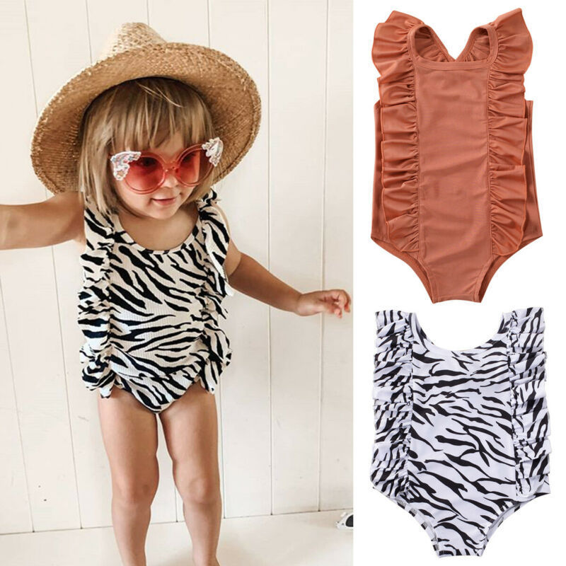 Summer Sleeveless Striped Romper Romper Triangle Jumpsuit One Piece Children's Swimsuit