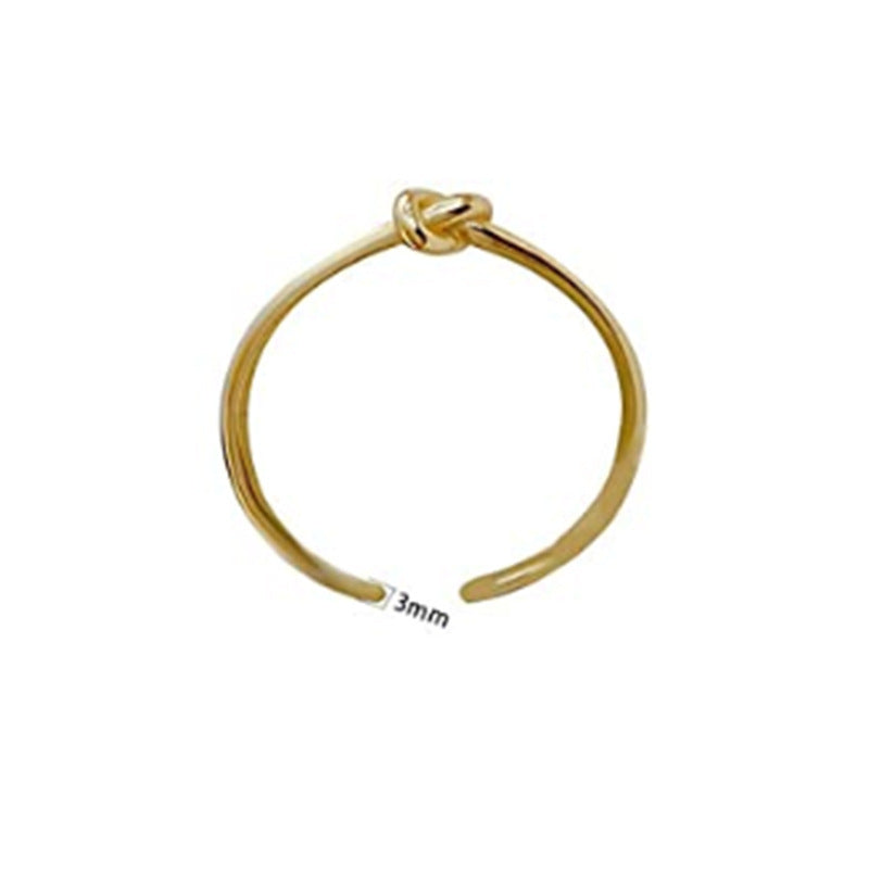 Minimalist Love Knot Engagement Ring