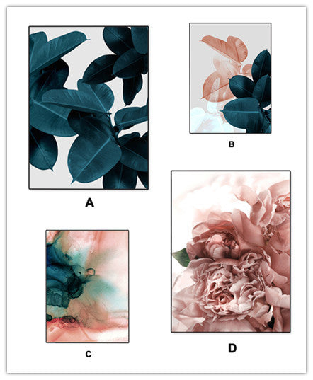 Nordic Style Wall Art Set – Canvas Paintings for Living Room, Bedroom & Dining Area Decor