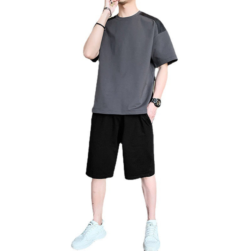 Short Sleeve Sports Suit Men'S Summer New Trend Set