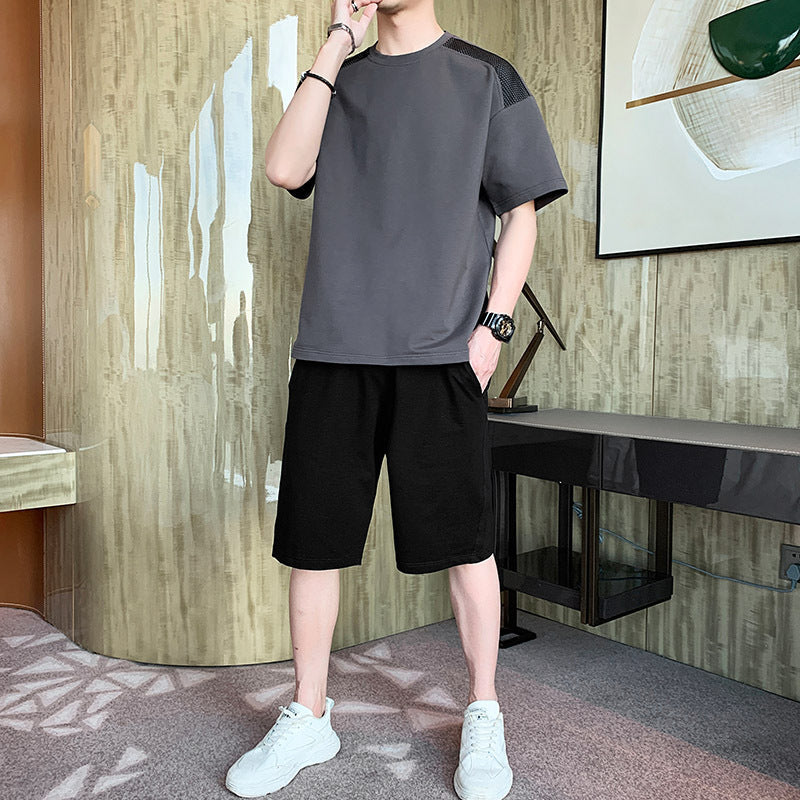 Short Sleeve Sports Suit Men'S Summer New Trend Set