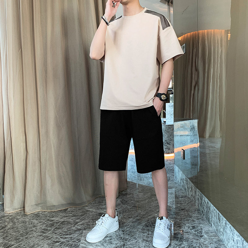 Short Sleeve Sports Suit Men'S Summer New Trend Set