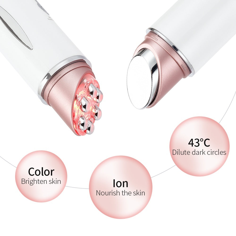 RF Eye Massager Beauty Pen with EMS LED Therapy for Skin Lifting and Wrinkle Removal