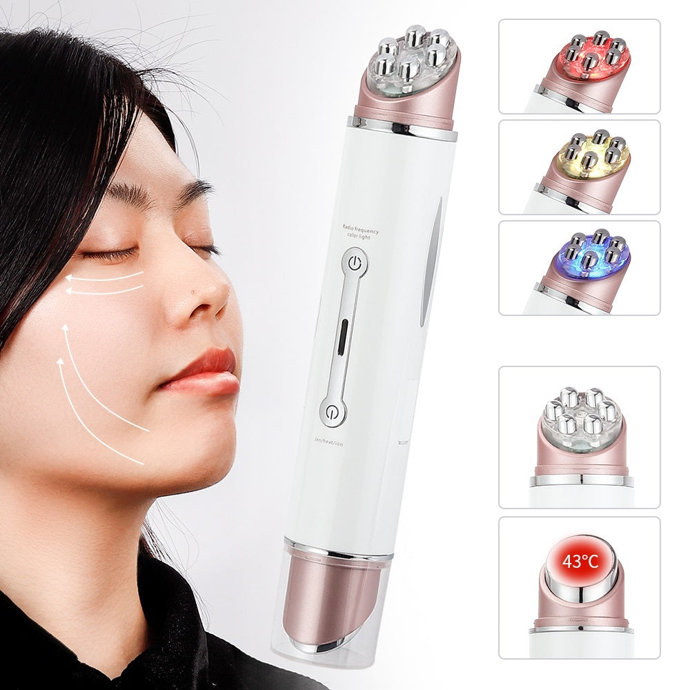 RF Eye Massager Beauty Pen with EMS LED Therapy for Skin Lifting and Wrinkle Removal