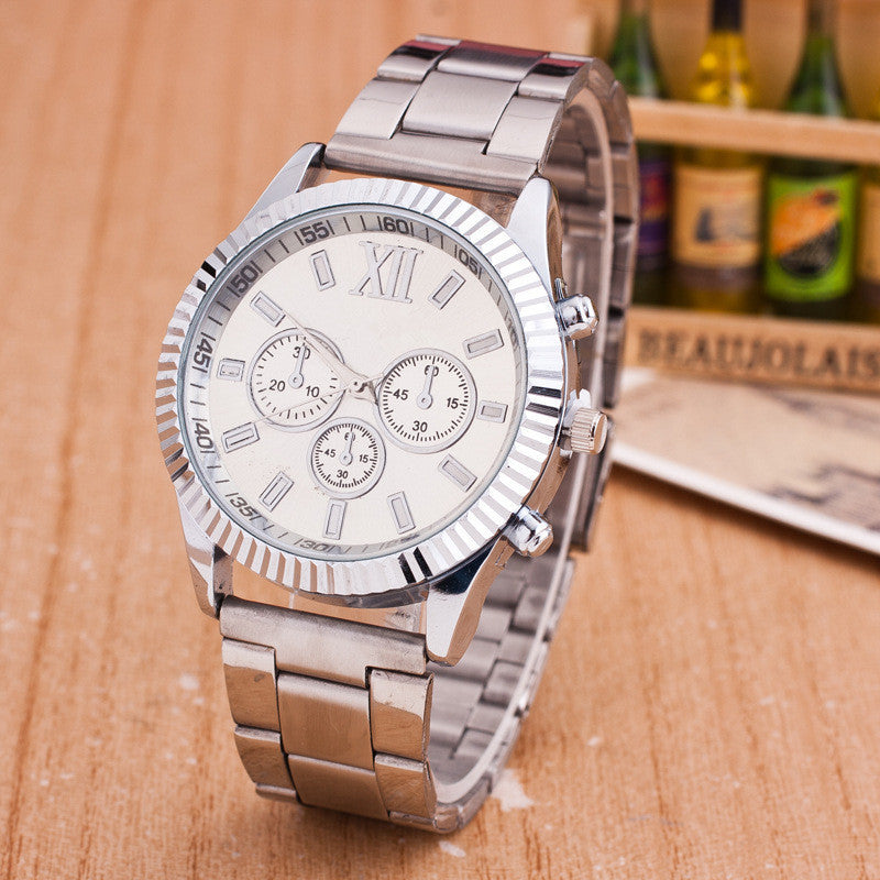 Ro Geneva Horse Scale Steel Band Men's and Women's Fashion Quartz Watch – 38mm Dial