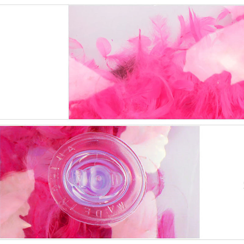 Adult Thickened PVC Inflatable Transparent Swimming Ring