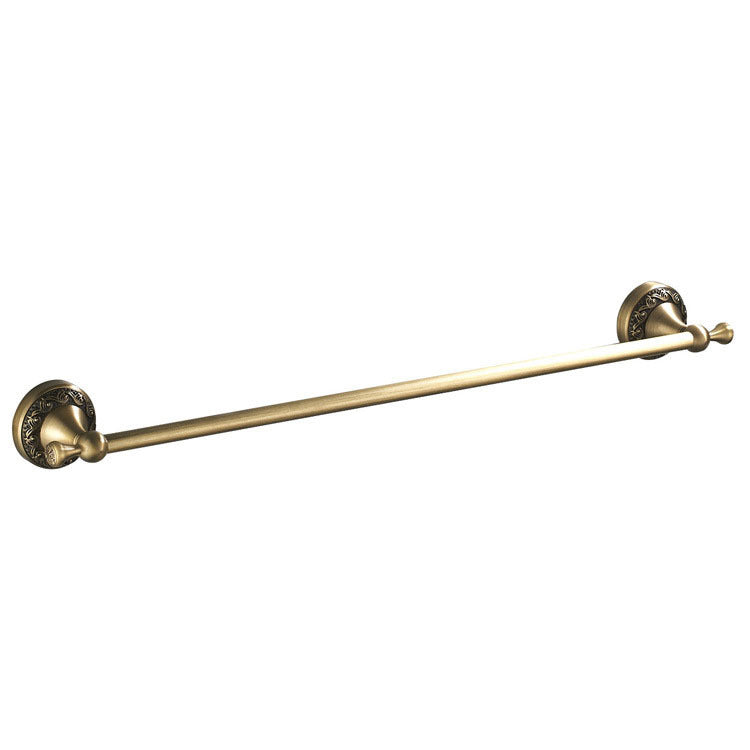 European Antique Copper Towel Rack – Retro Bathroom Wall-Mounted Pendant