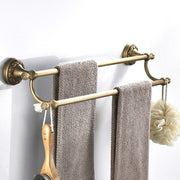 European Antique Copper Towel Rack – Retro Bathroom Wall-Mounted Pendant