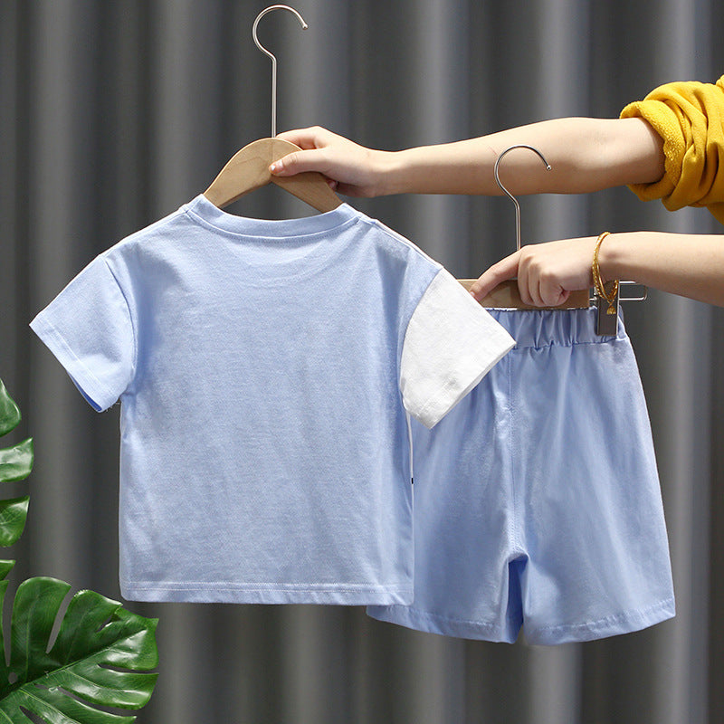 Children'S Korean Version Of The Baby Summer Two-Piece Set