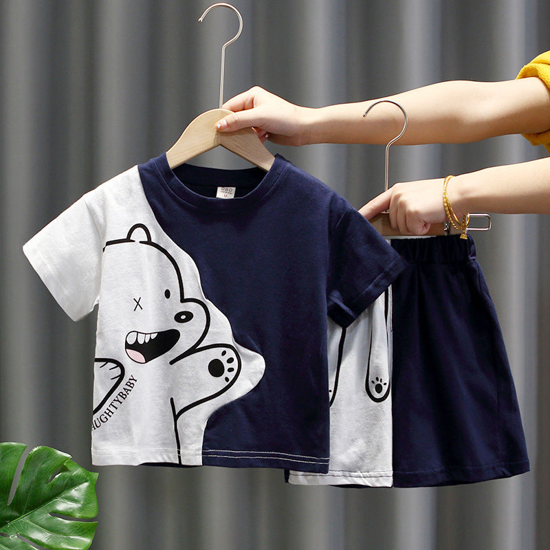 Children'S Korean Version Of The Baby Summer Two-Piece Set