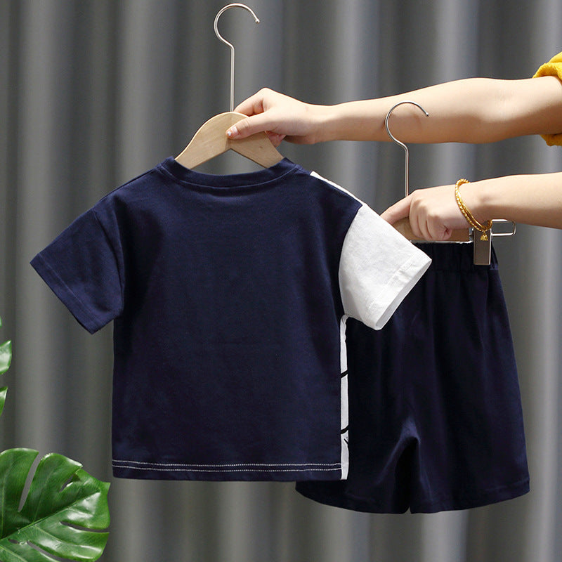 Children'S Korean Version Of The Baby Summer Two-Piece Set