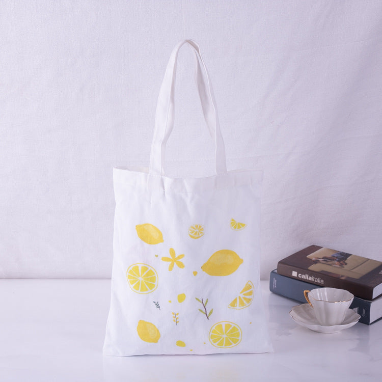 Single Shoulder Canvas Bag – Japanese & Korean Style Cotton Tote