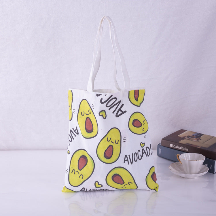 Single Shoulder Canvas Bag – Japanese & Korean Style Cotton Tote