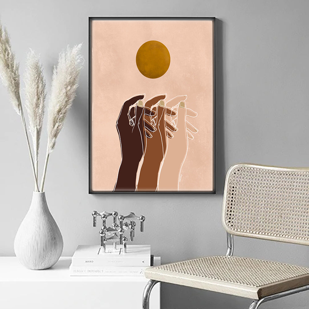 Beauty Wall Art – Decorative Canvas Painting for Living Room Background Decor