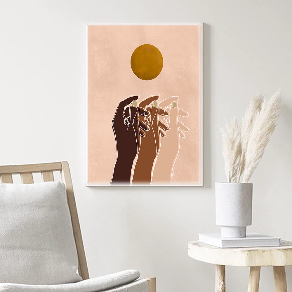 Beauty Wall Art – Decorative Canvas Painting for Living Room Background Decor