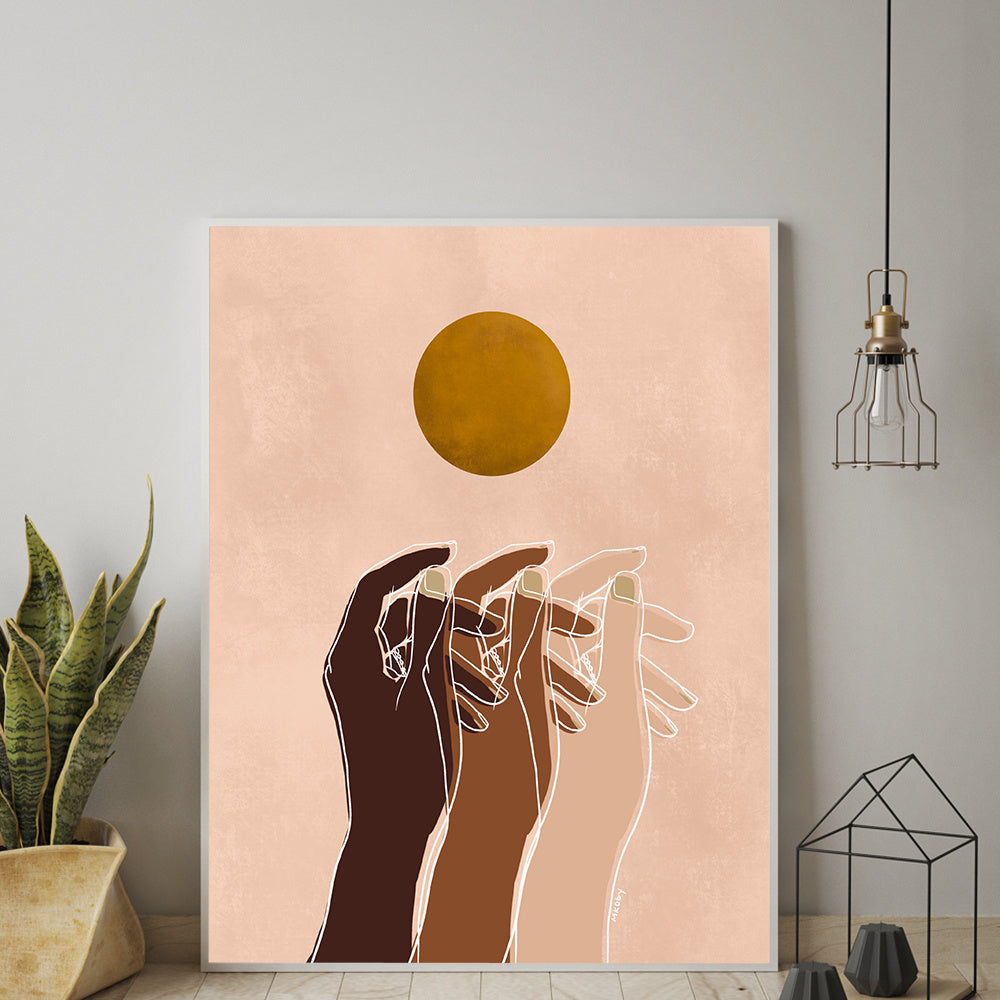 Beauty Wall Art – Decorative Canvas Painting for Living Room Background Decor