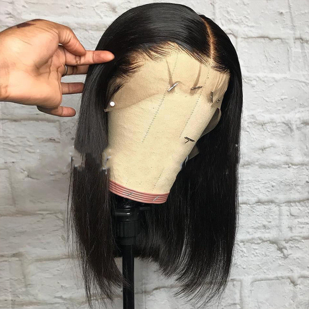 Foreign Trade Wig European And American Front Lace Chemical Fiber Wig Short Hair Bob Headgear