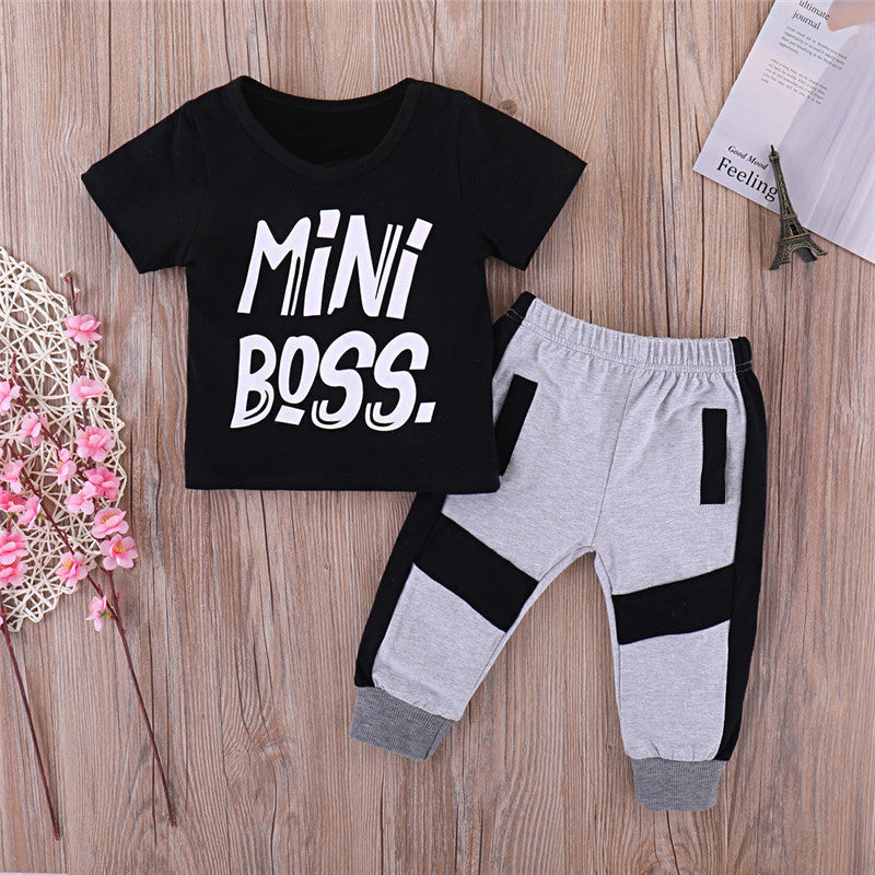 Kids Cotton Regular Fit Two Piece Casual Outfit Set